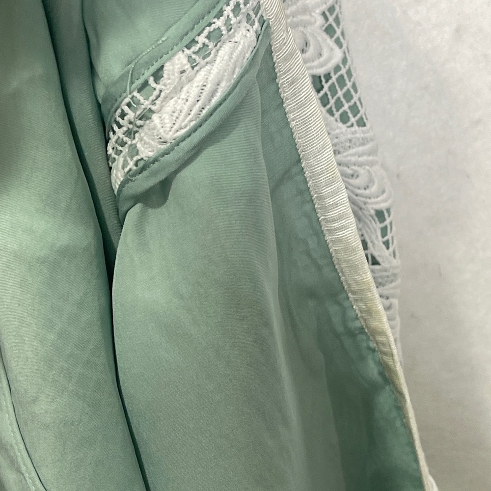 Tory Burch Brooklyn Lace Mini Dress Mint White Size 8 - Picture 9 of 11